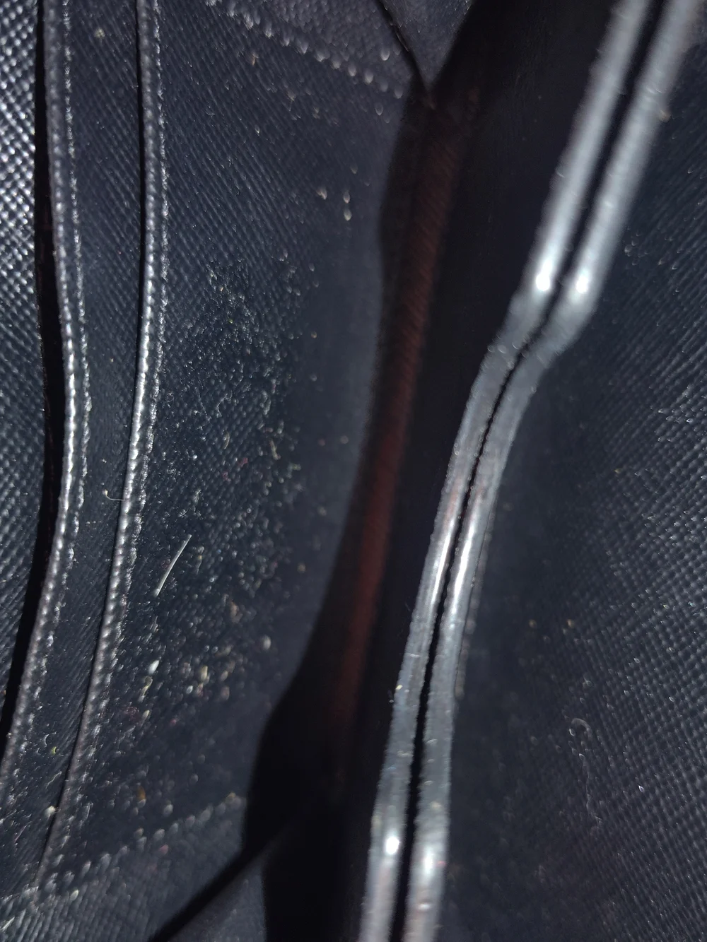 Michael Kors Black and Gold Monogram Patent Wristlet - Picture 3 of 4